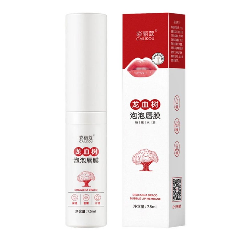 7.5ml Clarice Dragon's Blood Tree Bubble Lip Mask, moisturizing, reduces lip lines, lip oil, authentic lip care product, exfoliating.